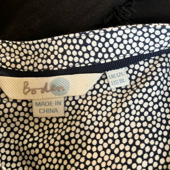 Boden Navy Patterned Mini Dress - Picture 2 of 5